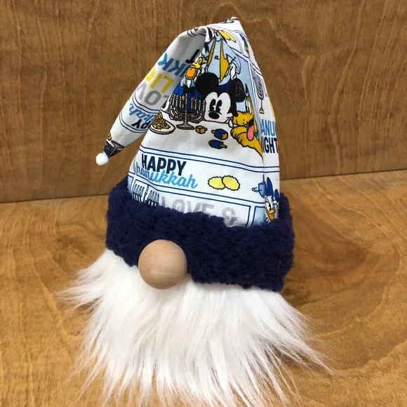 Disney Hanukkah Gnome Jewish Decor Gifts Hebrew Love Light Menorah - Picture 3 of 3